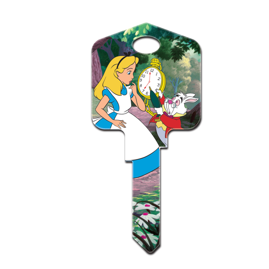 Disney's Alice in Wonderland and Cheshire Cat house key blank